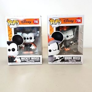 Mickey Mouse and Minnie Mouse Halloween Funko Pop